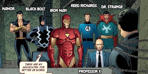 Os-Illuminati-Marvel Quem são os Illuminati da Marvel e por que eles estão em Doutor Estranho 2?