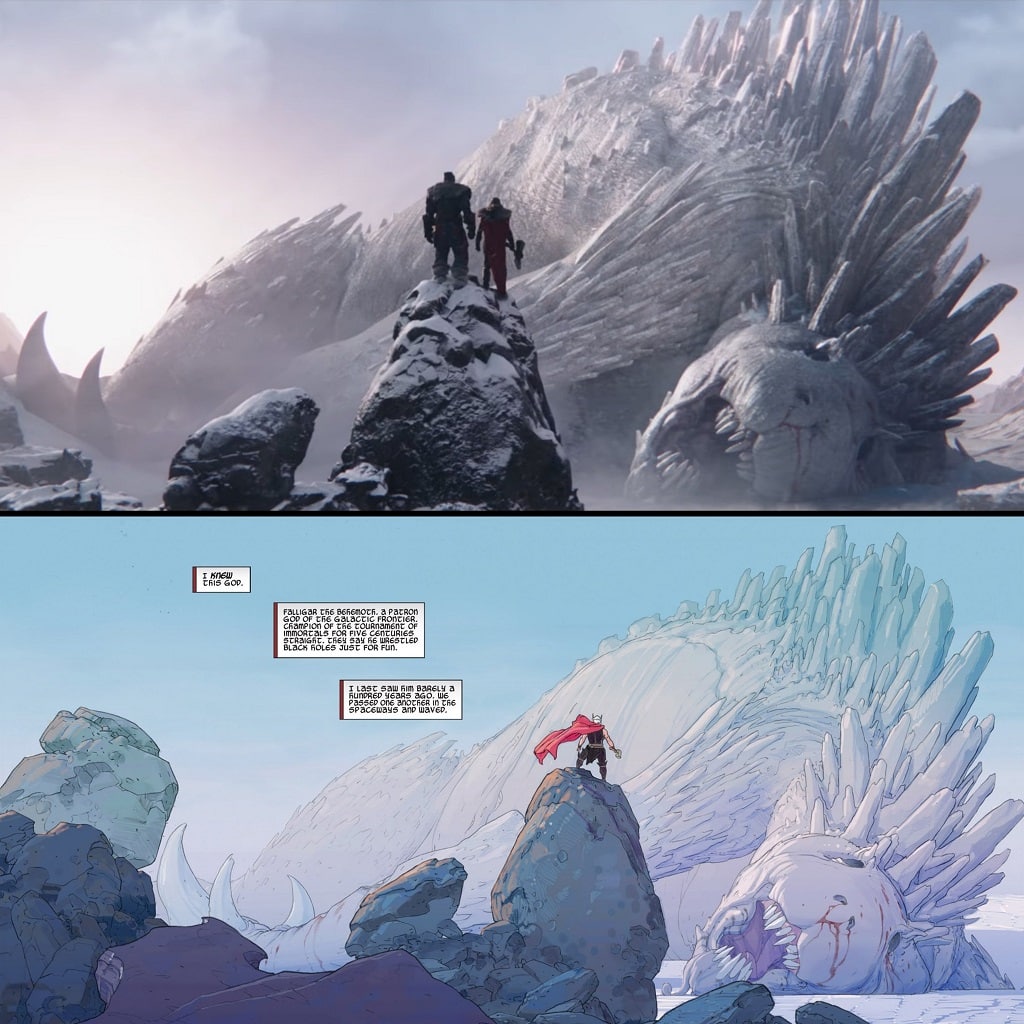Thor-Falligar Quem é Falligar, a criatura gigante de 'Thor: Amor e Trovão'?