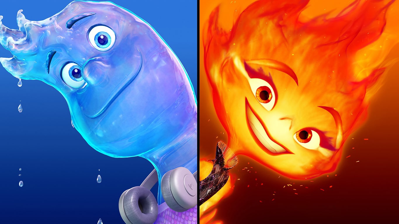 Elementos  Pixar lança trailer explorando fogo, terra, água e ar