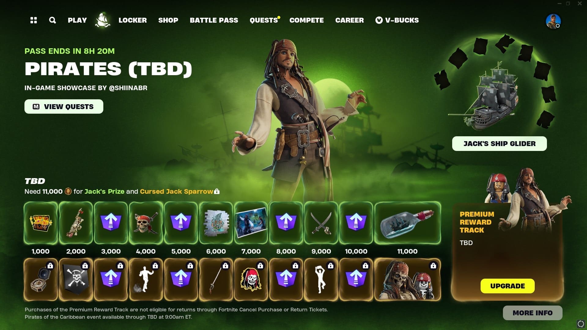 Fortnite-Piratas-do-Caribe-1 Fortnite terá Jack Sparrow e outros personagens de Piratas do Caribe