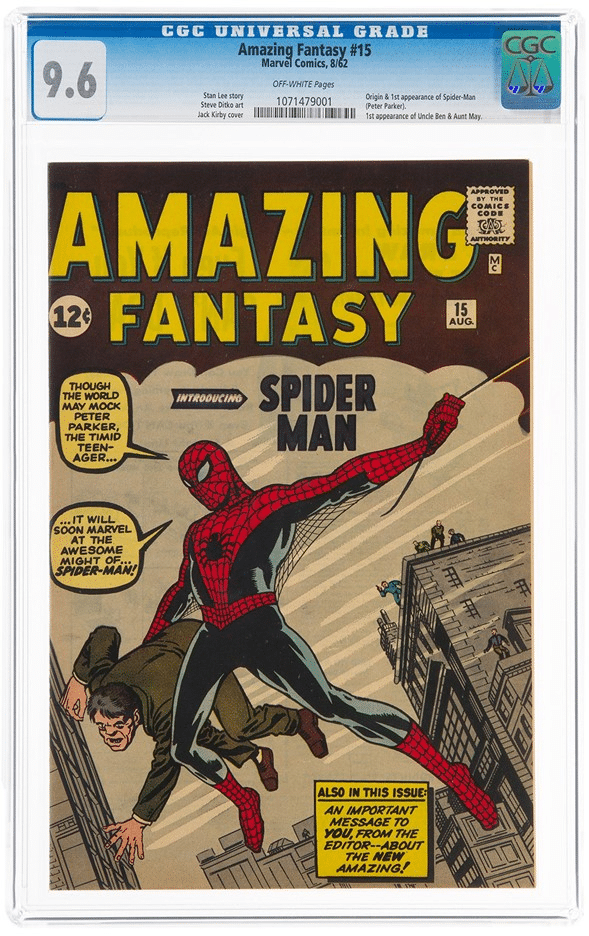 Marvel-Amazing-Fantasy-15 Primeiro quadrinho da Marvel é vendido por R$ 13 milhões, mas não quebra recorde