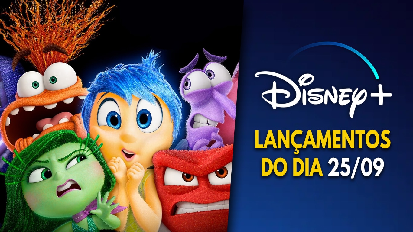 Lancamentos-DisneyPlus-do-dia-25-09-2024 Divertida Mente 2 chegou com mais 12 conteúdos no Disney+; veja a lista