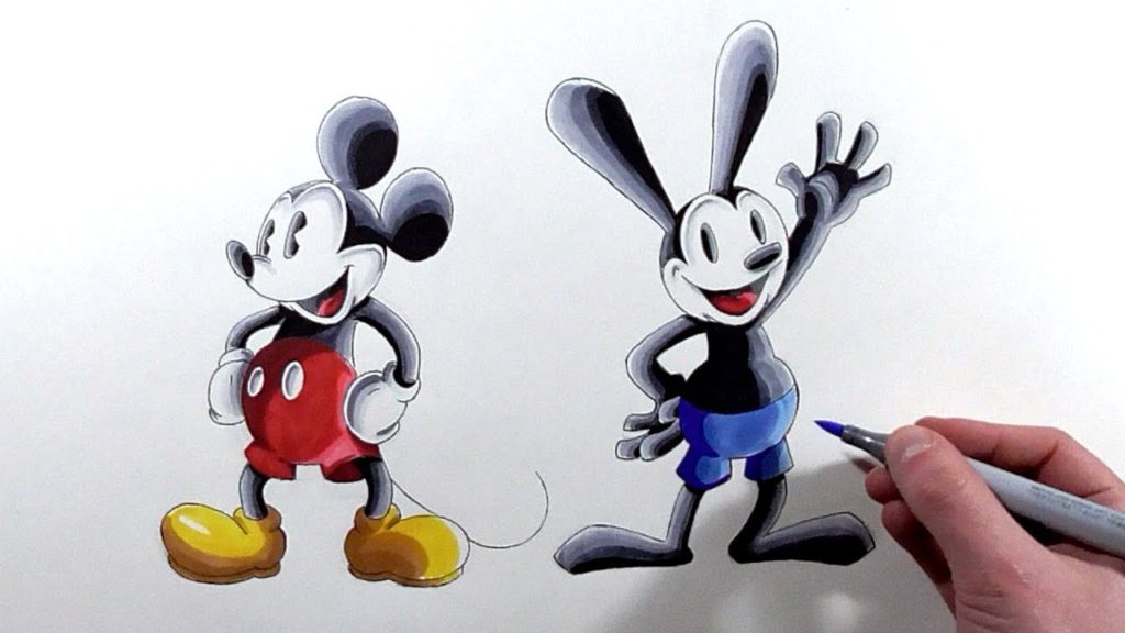 oswald-e-mickey-1024x576 Oswald, o Coelho Sortudo: A história do primeiro personagem de Walt Disney