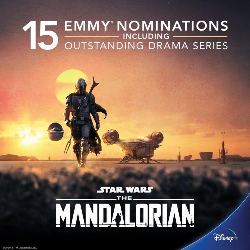 The-Mandalorian-Disney-Plus-Emmy The Mandalorian: Série Star Wars do Disney+ é indicada a 15 Emmys!