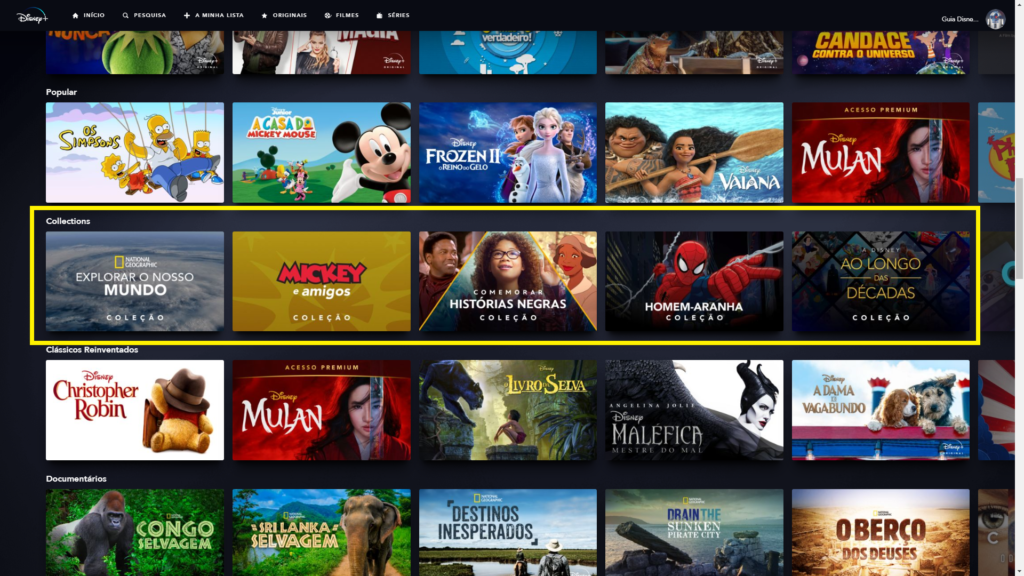 O que são as coleções do Disney+? image-40-1024x576 O que são as coleções do Disney+?