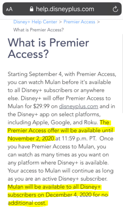 Entenda o que é o Premier Access (Acesso Premier) do Disney Plus image-55 Entenda o que é o Premier Access (Acesso Premier) do Disney Plus