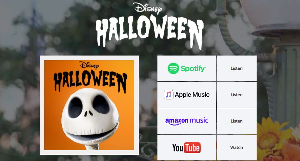 Halloween-Playlist Disney lança playlist com músicas de Halloween "assustadoramente divertidas"