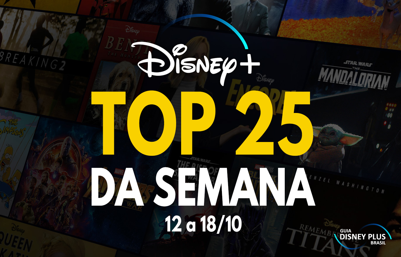 TOP 25 Disney Plus trending semanal 18-10