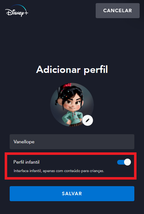 Como alterar a foto de perfil no Disney+