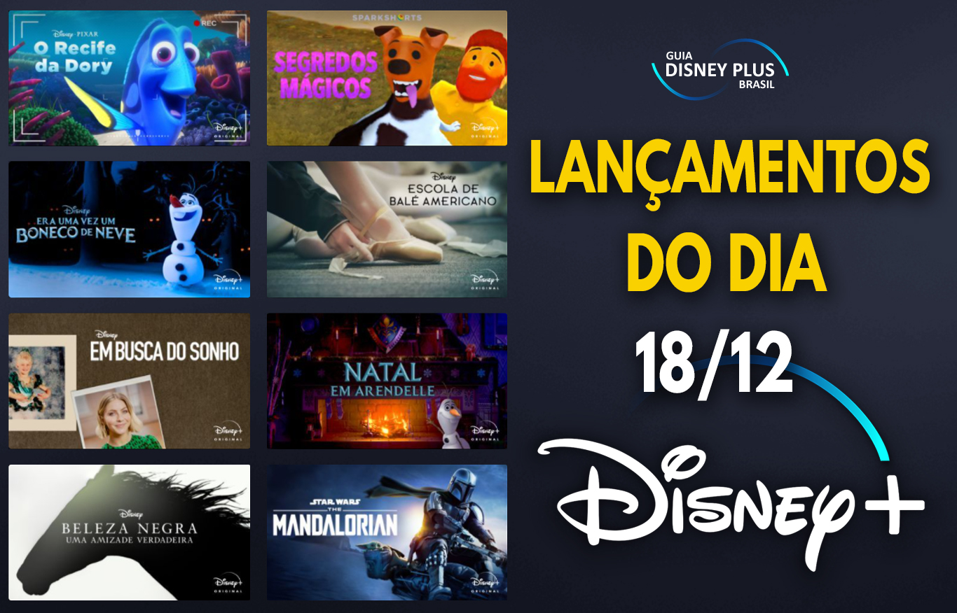 Lançamentos Disney Plus do dia 18-12