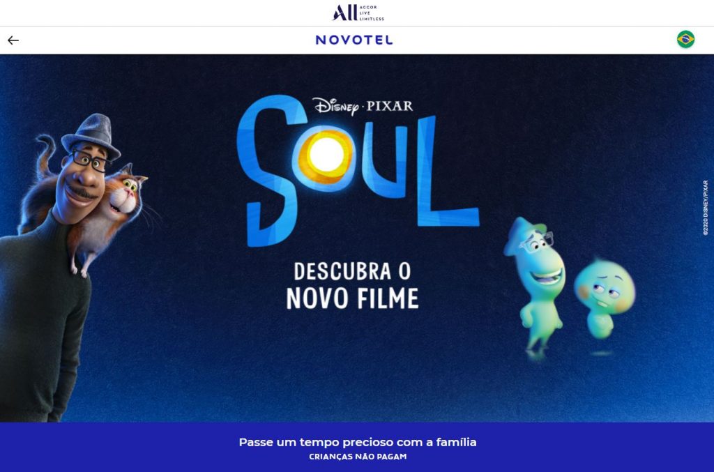 Novotel-Soul-Disney-Plus-Site-1024x677 Novotel e Disney fazem Parceria para Promover o Filme "Soul", da Pixar