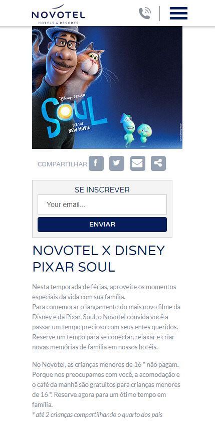 Novotel-Soul-Disney-Plus Novotel e Disney fazem Parceria para Promover o Filme "Soul", da Pixar