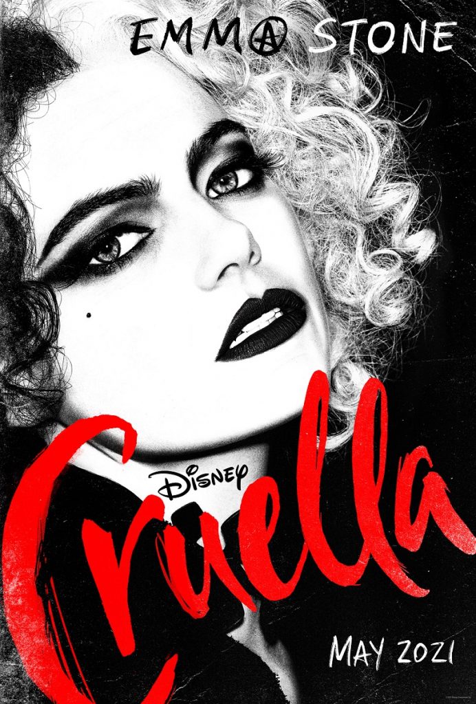 Cruella-Poster-Ingles-692x1024 Pôster de 'Cruella' Revela Visual Punk de Emma Stone e Confirma Trailer Amanhã