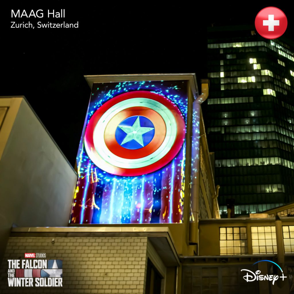 Maag-Hall-Capitao-America-1024x1024 Atrações Mundiais Foram transformadas no Escudo do Capitão América