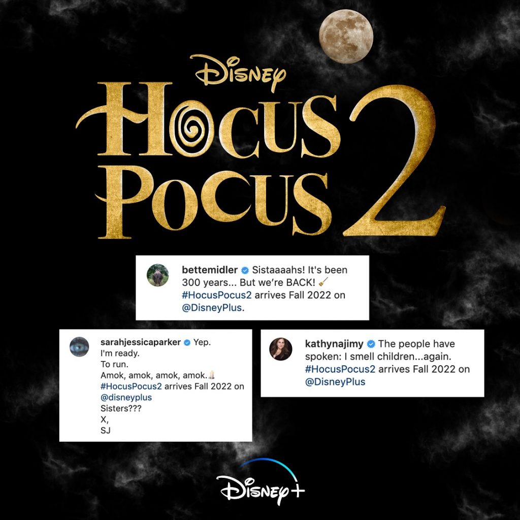 Hocus-Pocus-2-logo-Disney-Plus-1024x1024 Disney Confirma Irmãs Sanderson em Abracadabra 2