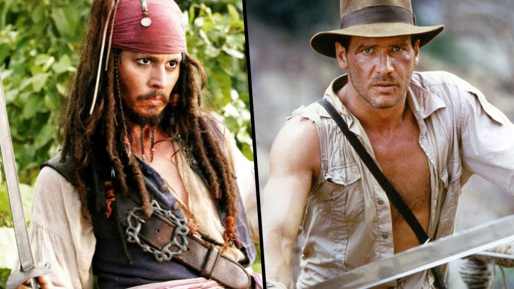 Jack-Sparrow-e-Indiana-Jones-1024x576 Indiana Jones inspirou o primeiro Piratas do Caribe? Entenda!