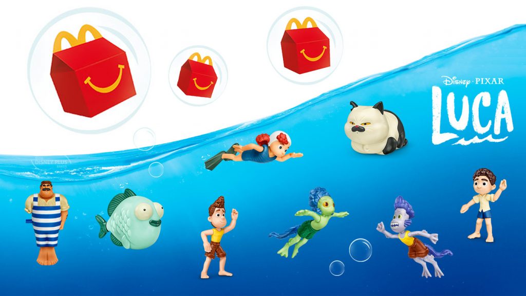 McDonalds-McLanche-Feliz-Luca-1-1024x576 Brinquedos do McDonald's Trazem Personagens de Luca no McLanche Feliz