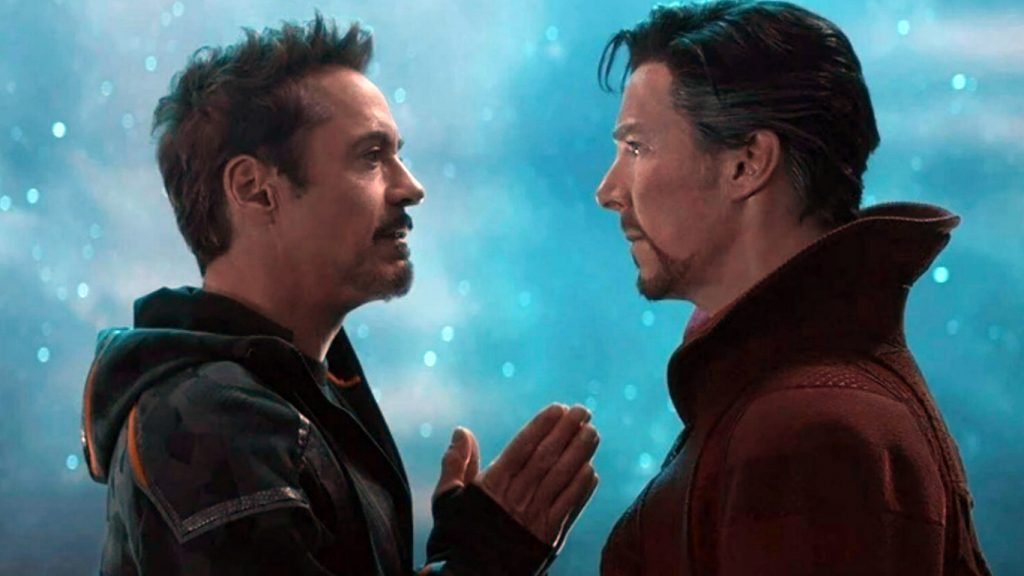 Tony-Stark-e-Stephen-Strange-1024x576 Benedict Cumberbatch diz que se sentiu mais confiante ao chamar Homem de Ferro de babaca
