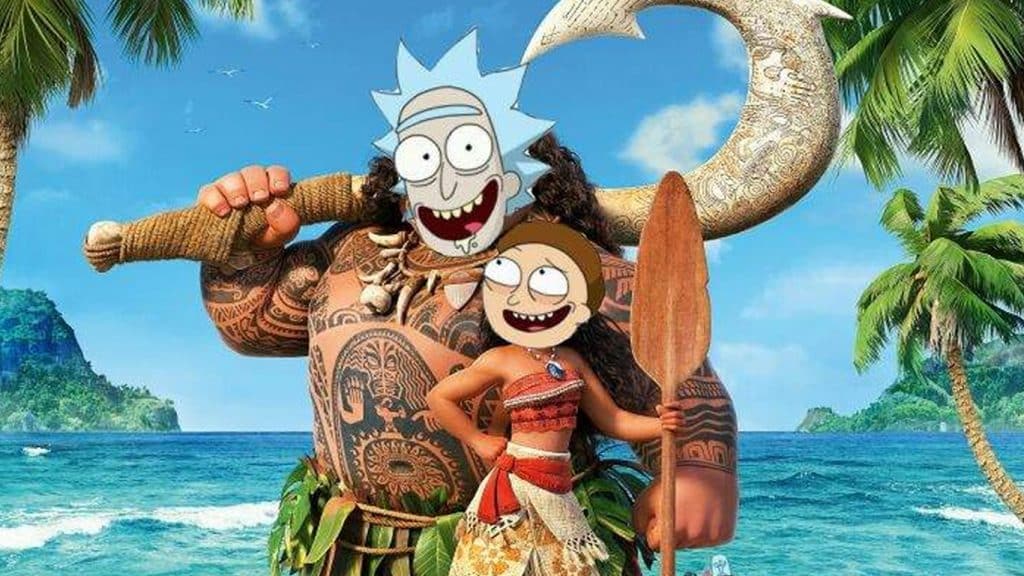 Rick-and-Morty-Moana-1024x576 Novo espisódio de 'Rick and Morty' faz referência a crossover de Moana que viralizou