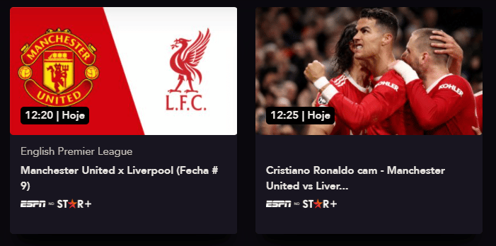 image-126 Manchester United x Liverpool: CR7 terá câmera exclusiva na transmissão do Star+