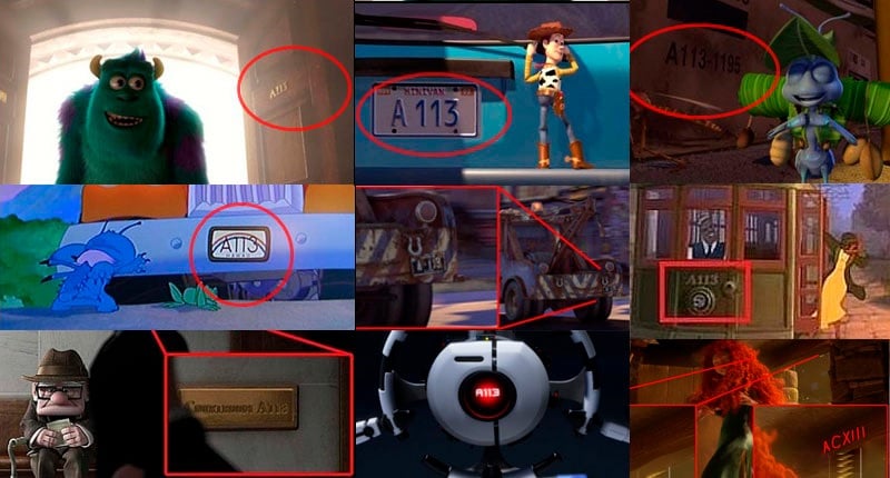 A113-Pixar Por que a Pixar usa o easter egg do A113 em todos os seus filmes?
