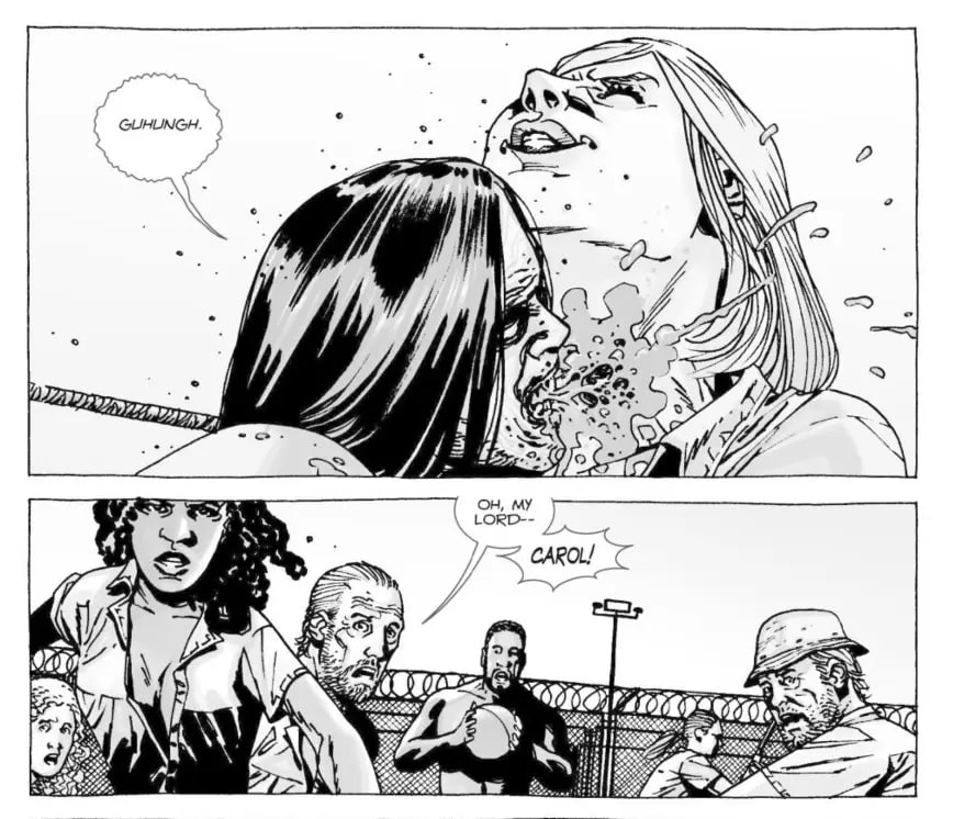 Carol-HQ-The-Walking-Dead Carol morreu nos quadrinhos de The Walking Dead de forma surpreendente
