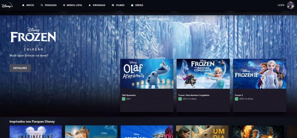 Colecao-Frozen-1024x476 O Disney+ Day já começou e trouxe um upgrade na página inicial do streaming! Veja tudo o que chegou!