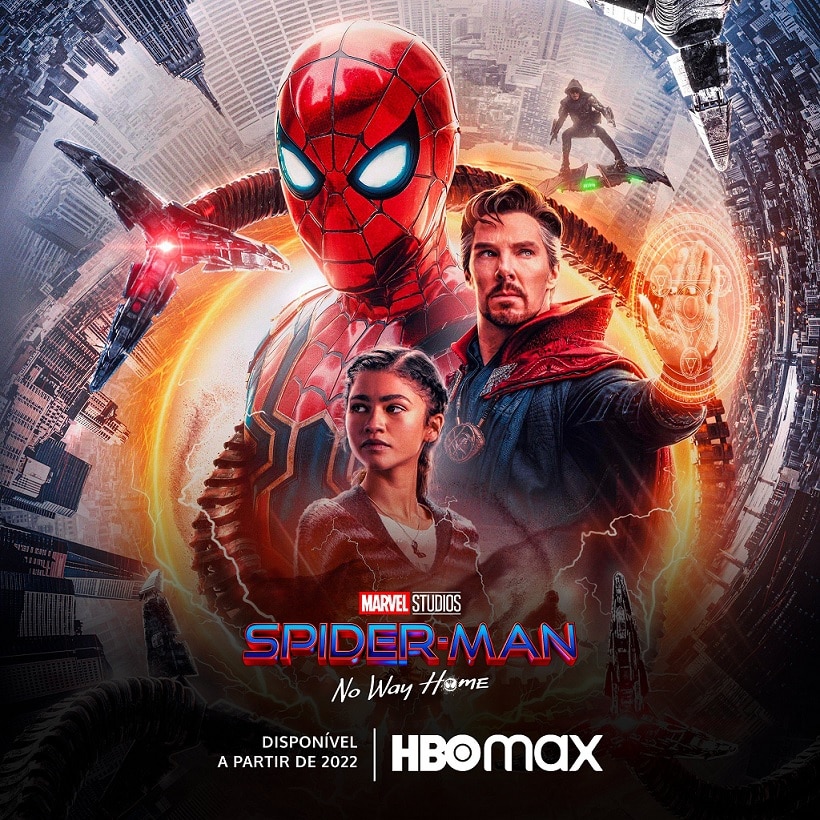 Homem-Aranha-Sem-Volta-Para-Casa-HBOMax Quando Homem-Aranha: Sem Volta Para Casa chegará ao Disney+?
