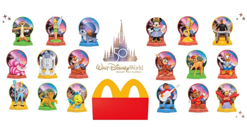 Brinquedos-McDonalds-McLanche-Janeiro-de-2022-1024x576 Brinquedos do McDonald's trazem CINQUENTA personagens da Disney no McLanche Feliz em janeiro