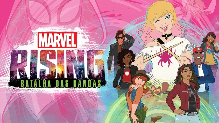 Marvel-Rising-Batalha-das-Bandas-Disney-Plus Lançamentos desta sexta no Disney+ incluem 8 novos conteúdos da Marvel; confira (21/01)