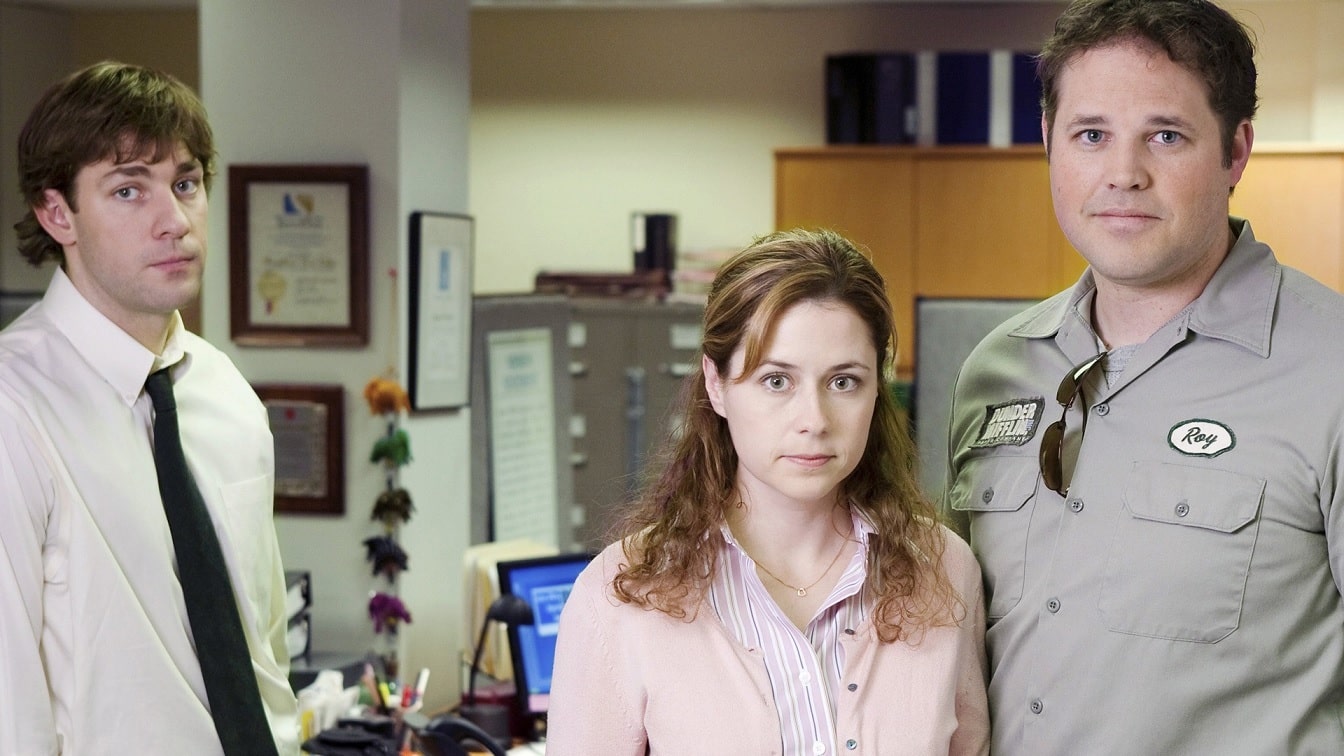 Jim-Pam-e-Roy-The-Office The Office: A cena do casamento deletada que deixaria o episódio ainda mais engraçado