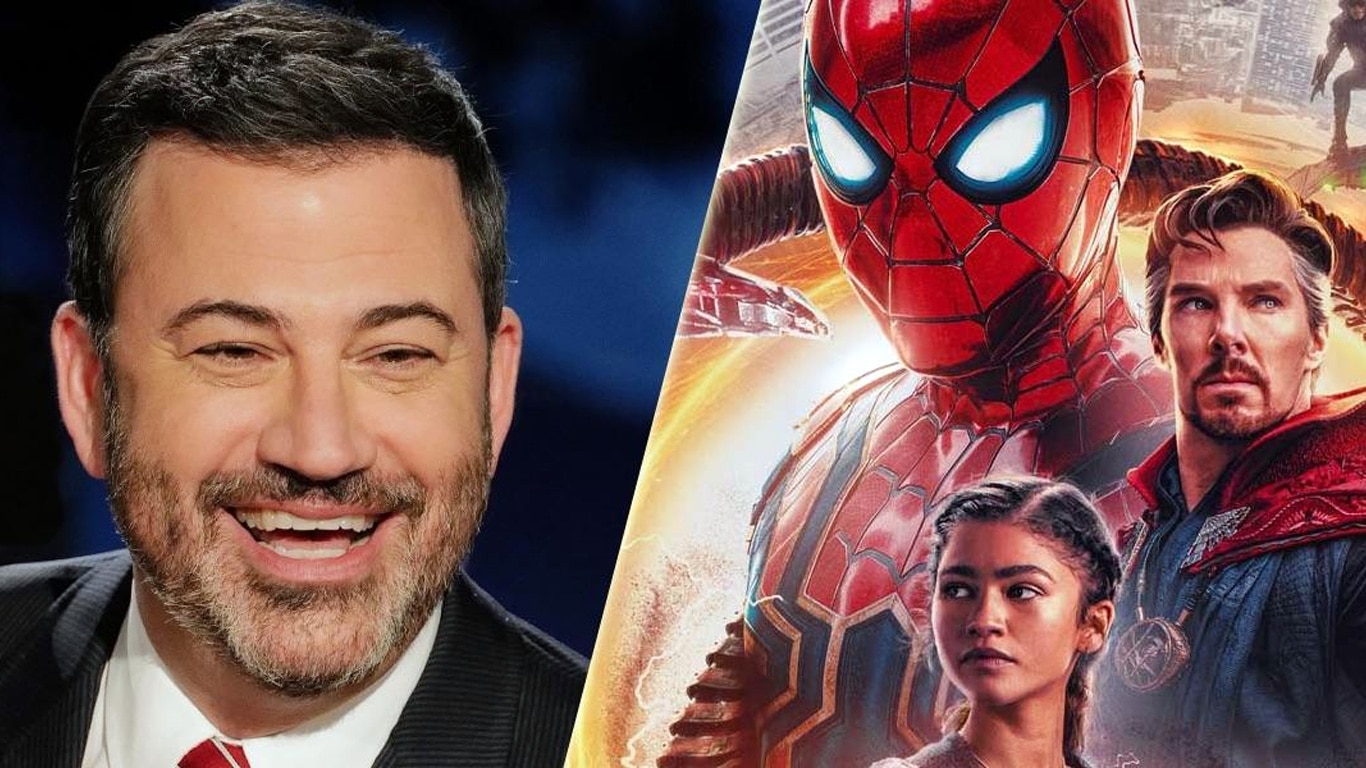 Jimmy-Kimmel-Homem-Aranha Jimmy Kimmel se revolta por Homem-Aranha 3 não ter sido indicado a Melhor Filme no Oscar