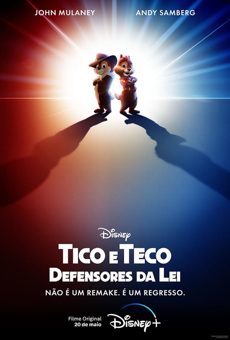 Tico-e-Teco-Defensores-da-Lei-Poster Tico e Teco: irmãos se reecontram em novo trailer do filme com Andy Samberg e John Mulaney