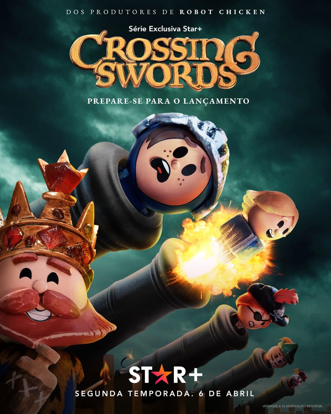 Poster-Crossing-Swords-Star-Plus Crossing Swords: Star+ anuncia data da 2ª temporada da animação medieval