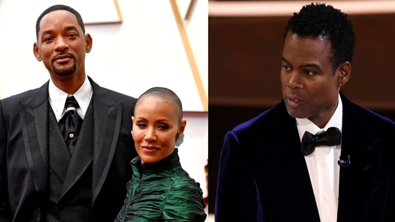 Will-Smith-Jada-e-Chris-Rock Esposa de Will Smith diz que o tapa do Oscar salvou seu casamento