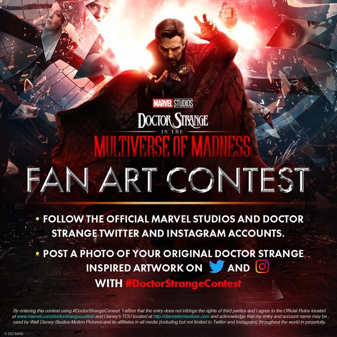 Concurso-Doutor-Estranho-2 Marvel lança concurso de arte e o prêmio é uma viagem para a estreia de 'Doutor Estranho 2'