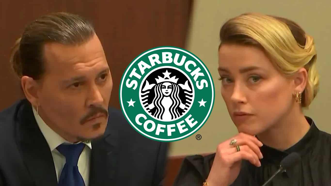 Johnny-Depp-Amber-Heard-Starbucks Starbucks viraliza com potes de Johnny Depp e Amber Heard