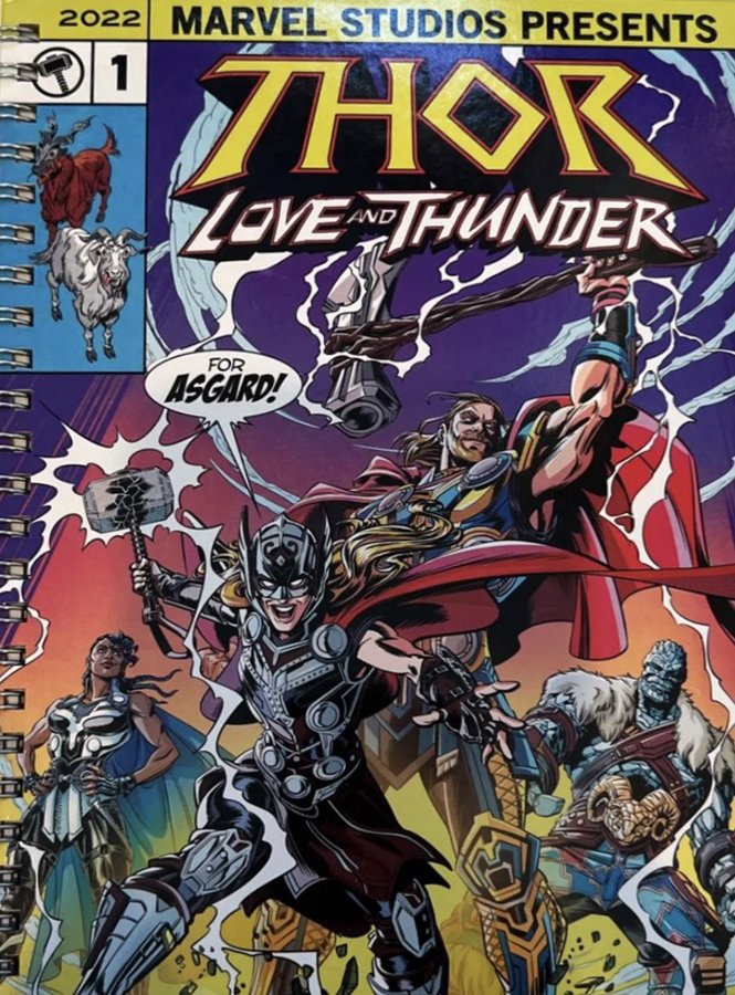 Thor-Love-And-Thunder-arte-oficial-estilo-quadrinhos Thor 4: arte oficial mostra Thor, Valquíra, Korg e a Poderosa Thor no estilo dos quadrinhos