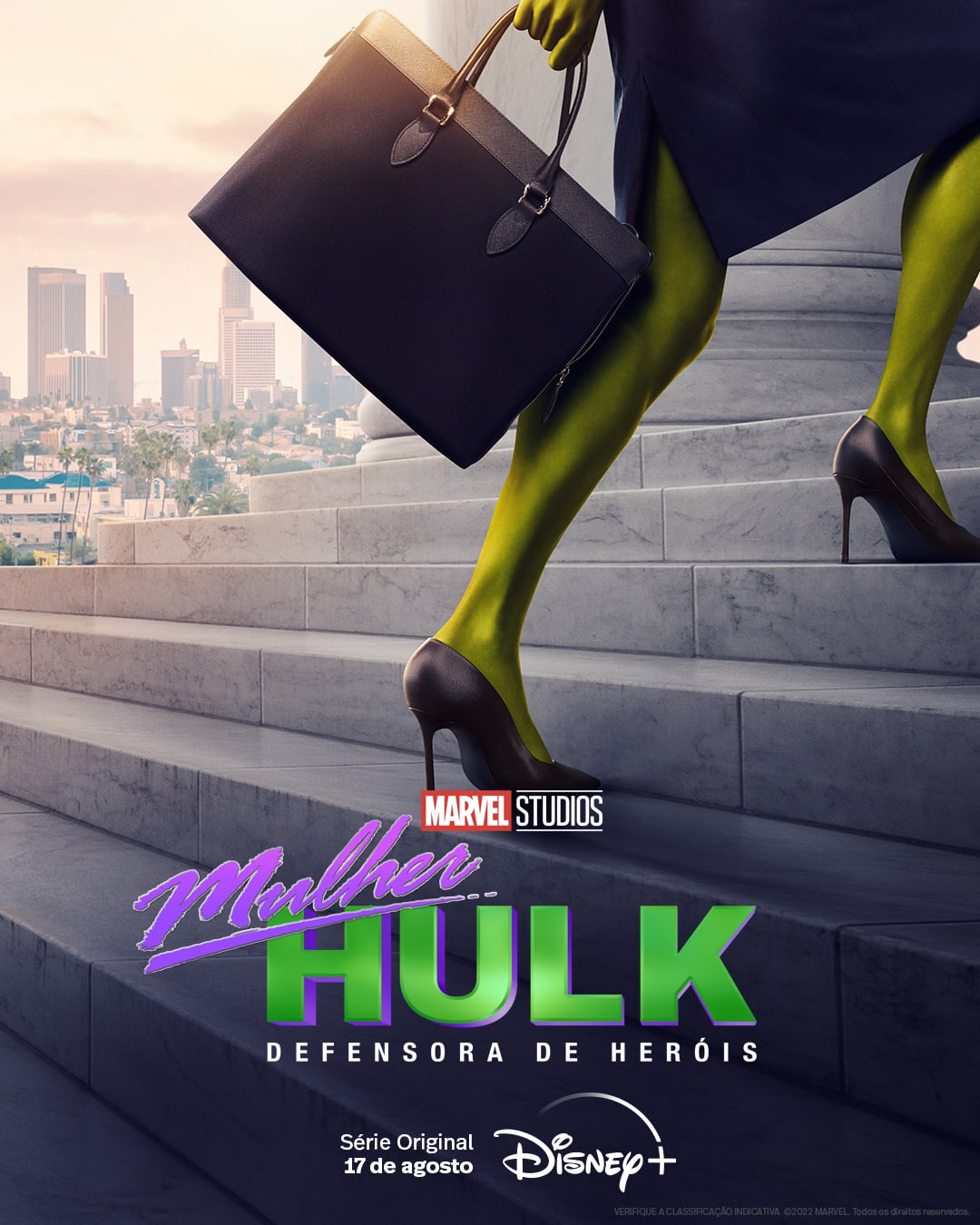 Mulher-Hulk-Defensora-de-Herois-Poster Saiu o trailer de 'Mulher-Hulk' e confirmação da data de estreia no Disney+!
