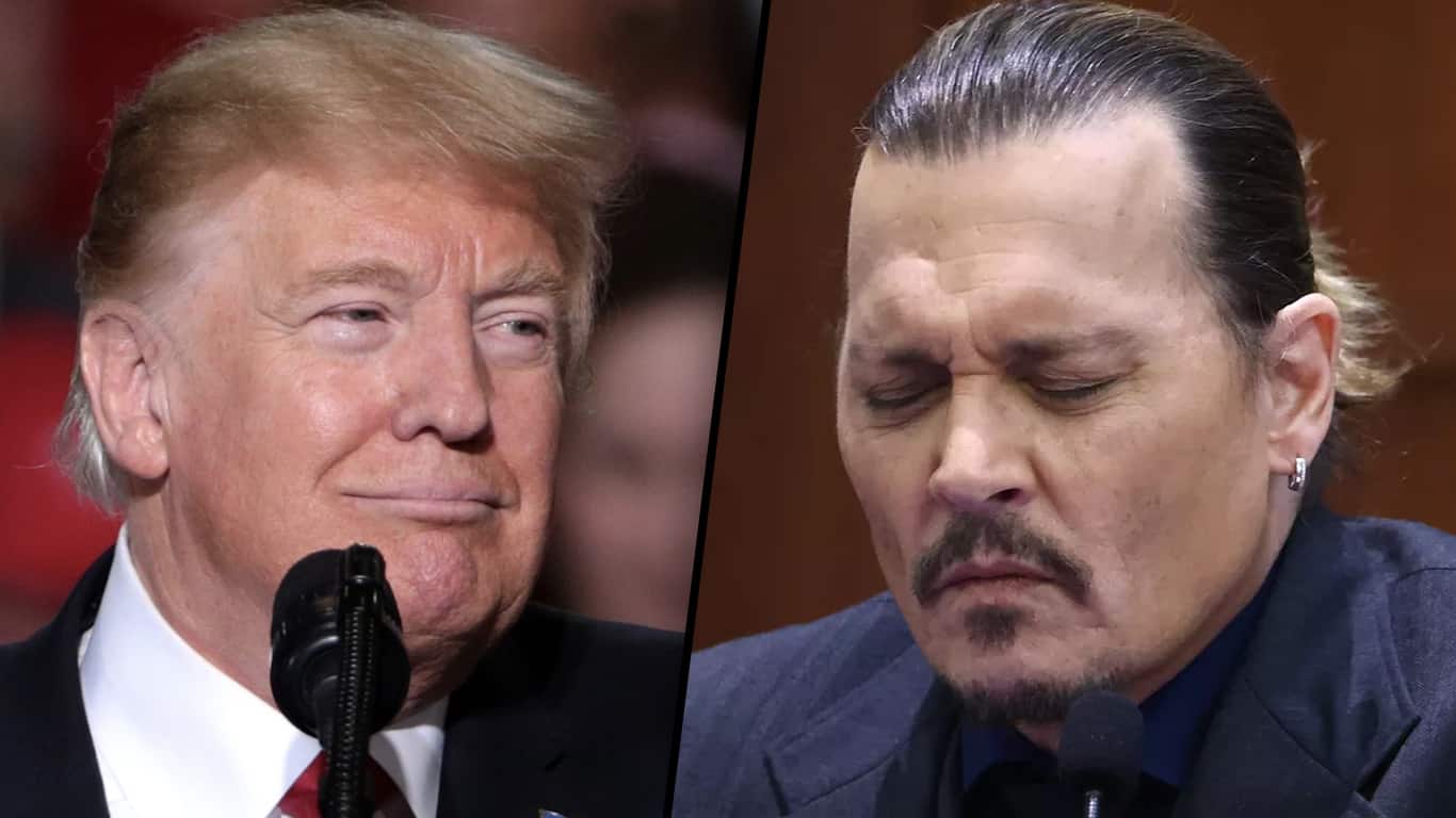 Donald-Trump-Johnny-Depp Comediante provoca fãs de Johnny Depp e o compara a Donald Trump