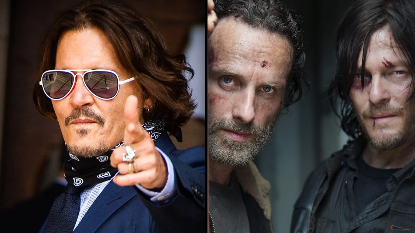 Johnny-Depp-The-Walking-Dead Johnny Depp já apareceu em 'The Walking Dead' como um zumbi
