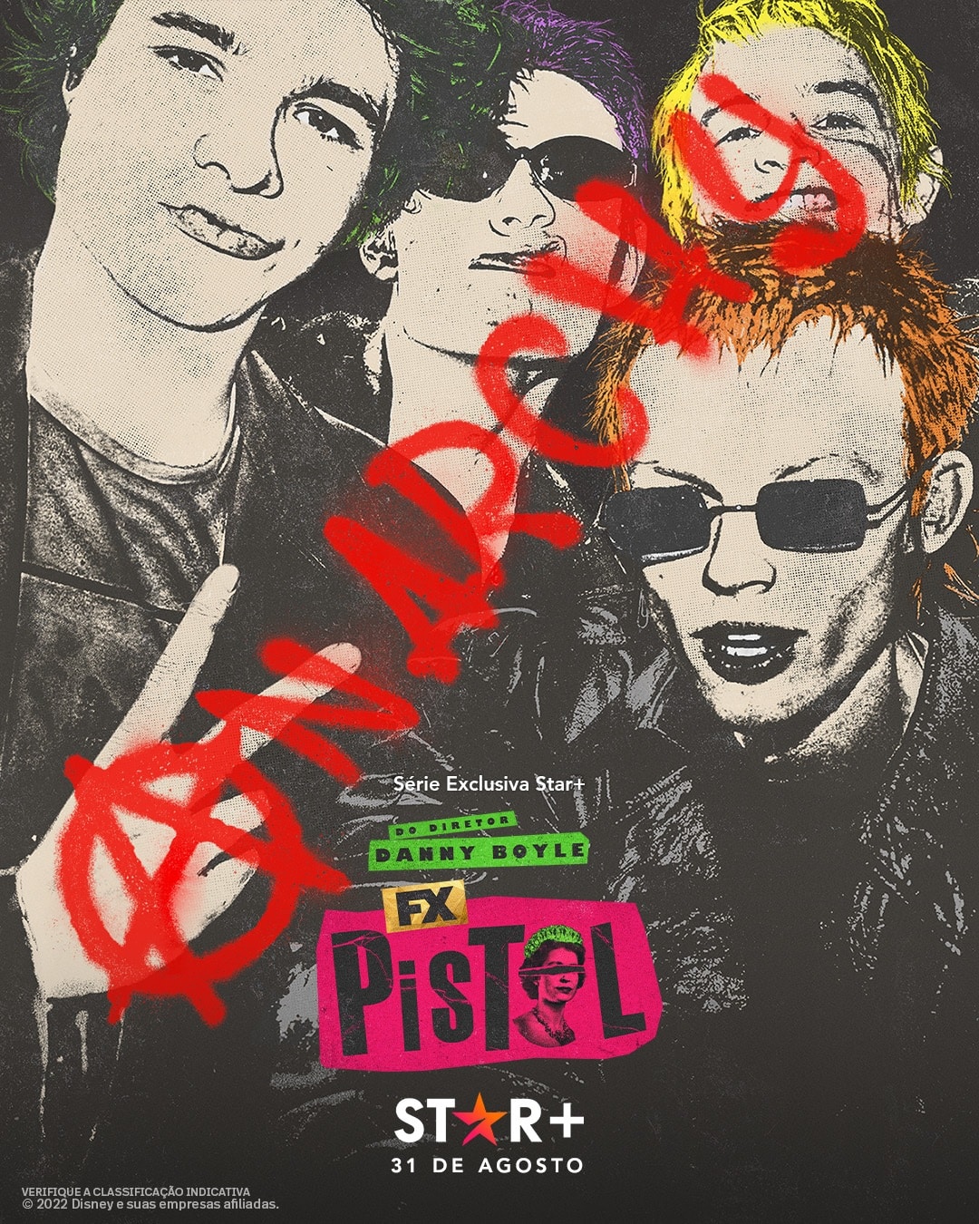 Pistol-Poster-Star-Plus Star+ anuncia data da série sobre os Sex Pistols; veja o trailer legendado