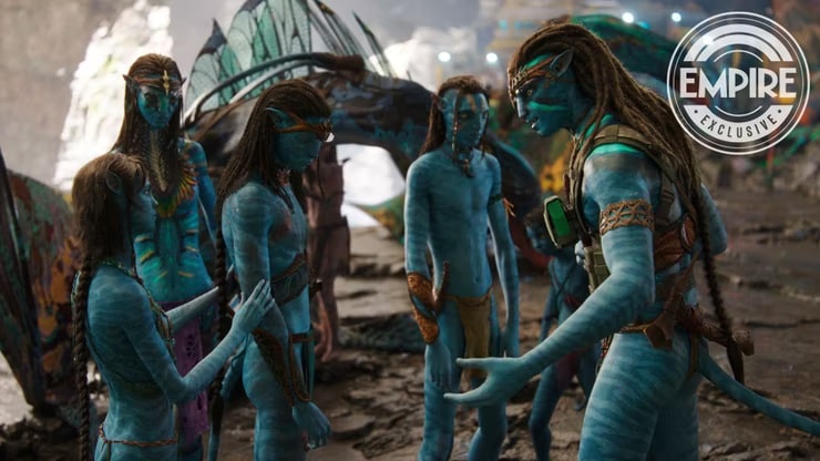 Avatar-2-Jake-Neytiri-e-seus-quatro-filhos Avatar 2: nova imagem da sequência mostra Jake, Neytiri e seus quatro filhos