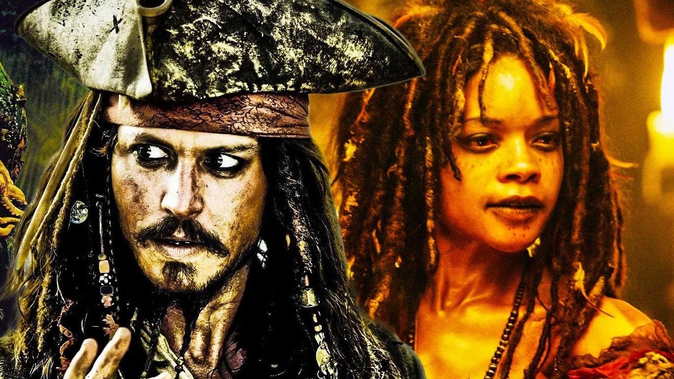 Johnny-Depp-e-Naomie-Harris Naomie Harris, de Piratas do Caribe, opina sobre caso Johnny Depp x Amber Heard