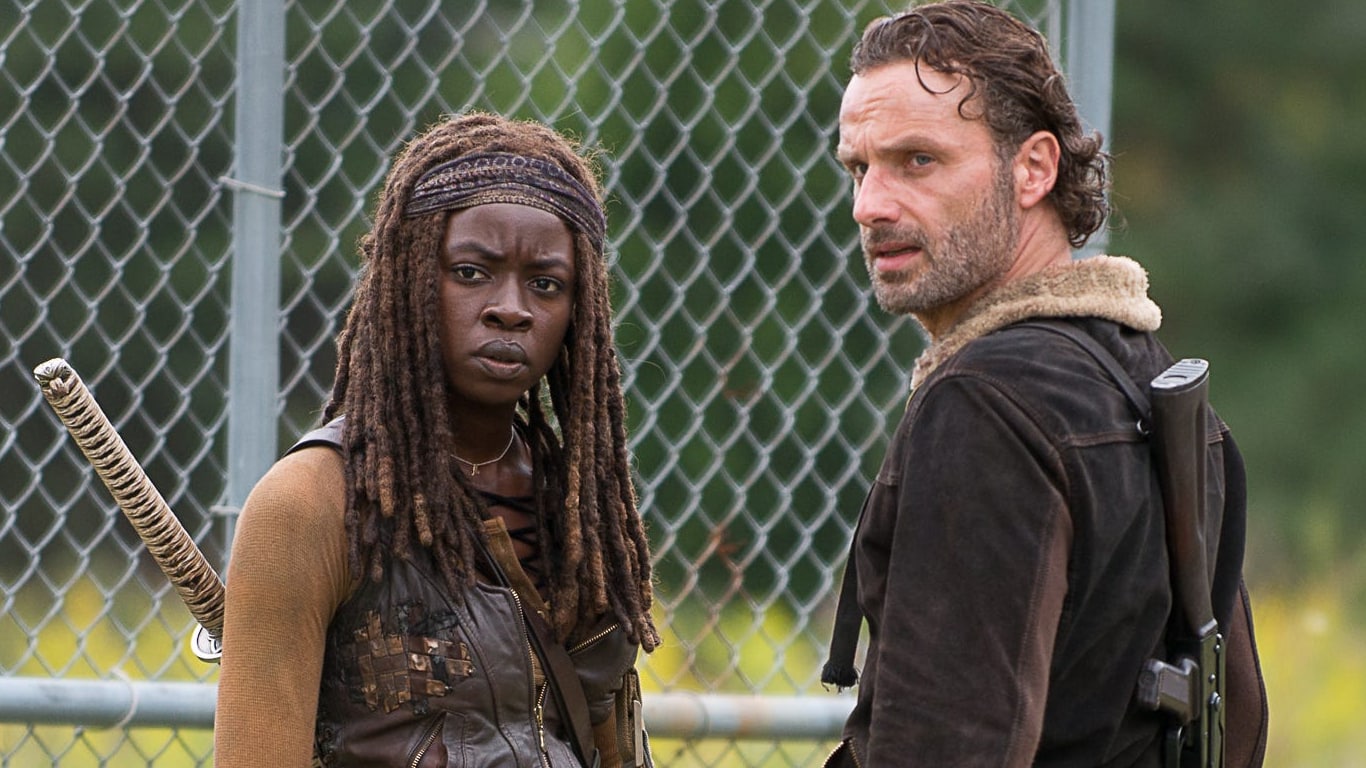 Michonne-e-Rick-Grimes-1 The Walking Dead: fãs acham a prova que Rick Grimes perde a mão em The Ones Who Live