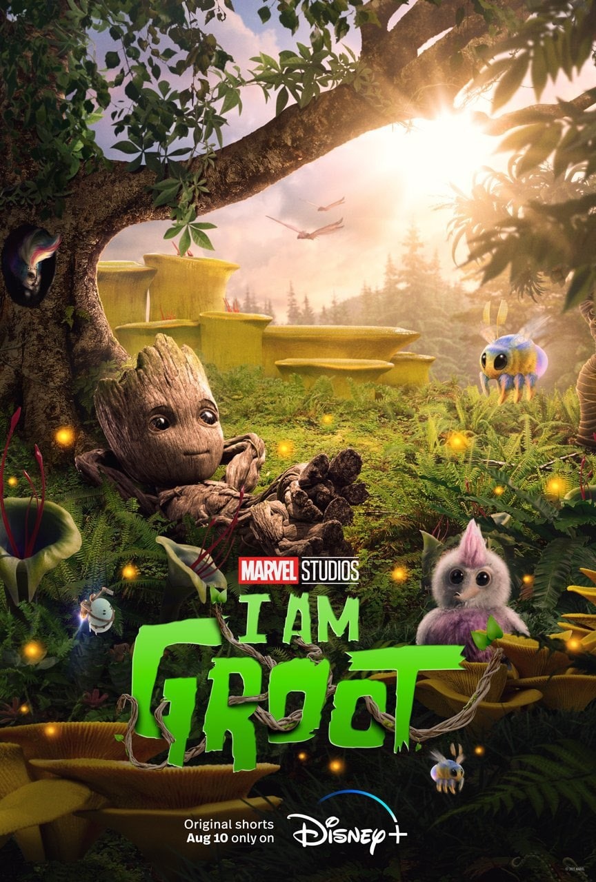 Poster-Eu-Sou-Groot Marvel lança trailer de 'Eu Sou Groot'; série de curtas do Disney+