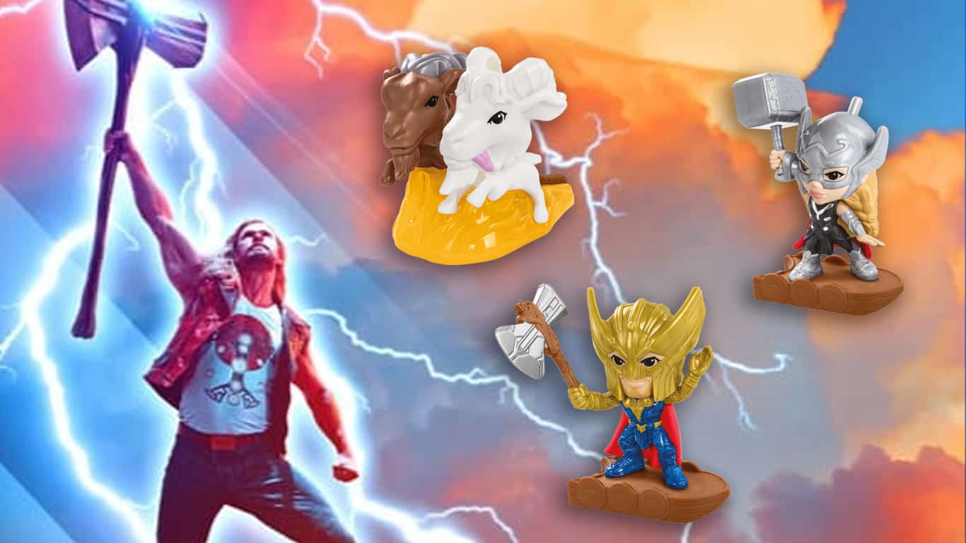 Thor-brinquedos-McDonalds McDonald's traz 10 brinquedos de 'Thor: Amor e Trovão' em julho