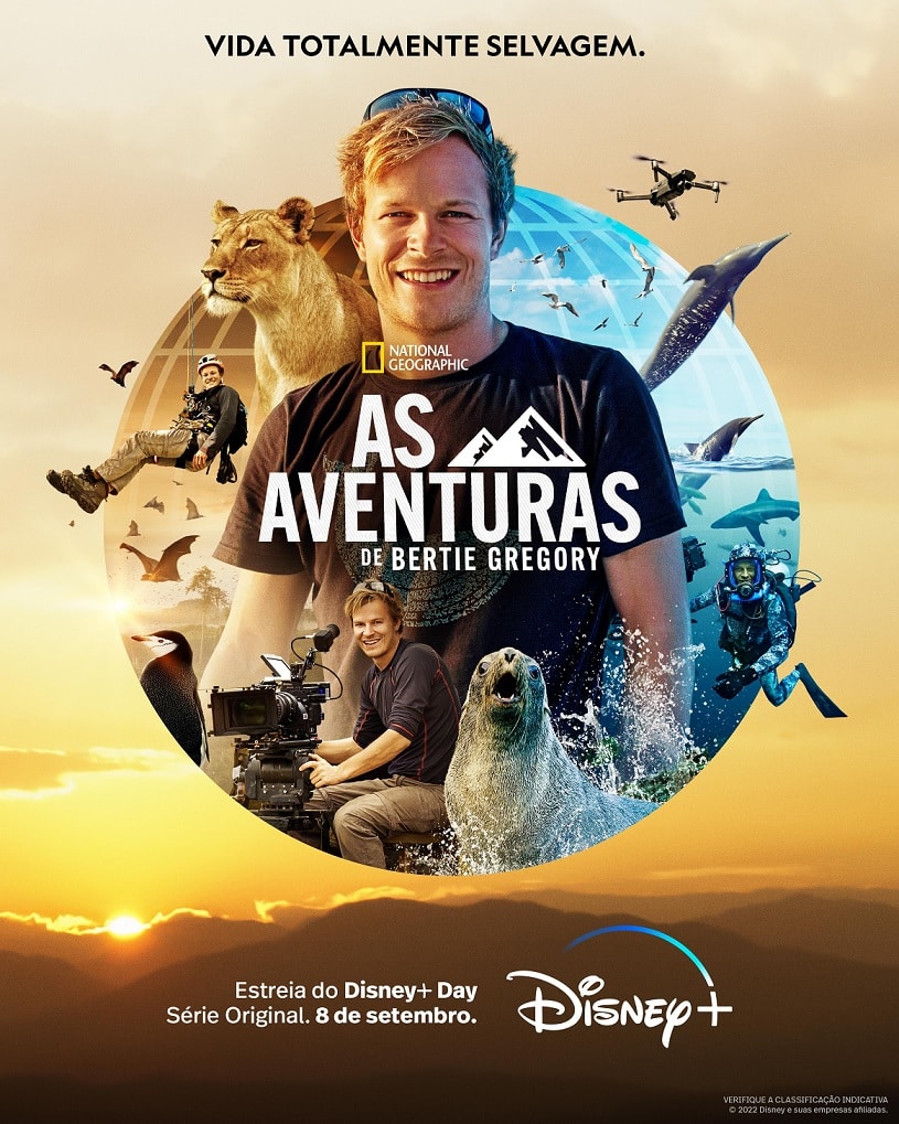 As-Aventuras-de-Bertie-Gregory-Poster-Disney-Plus Disney+ lança trailer nacional de 'As Aventuras de Bertie Gregory'