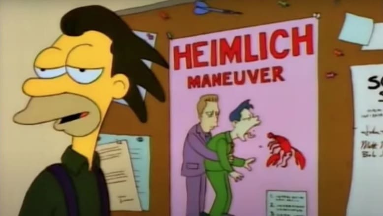 Os-Simpsons-Manobra-de-Heimlich Como uma piada de 'Os Simpsons' salvou a vida de duas crianças