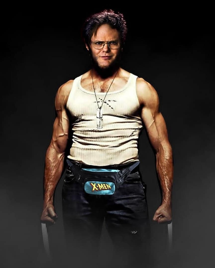 Dwight-como-Wolverine The Office: BossLogic transforma Dwight no Wolverine